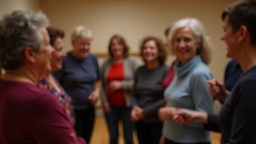 Dance community members socializing after a class in Killarney