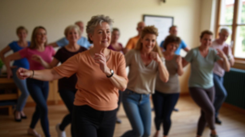 Dancers in a salsa class moving together, showing synchronized hip movement and proper posture during a group session